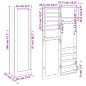 vidaXL Espejo con joyero de pared 30x8,5x106 cm vidaXL Espejo con joyero de pared 30x8,5x106 cm