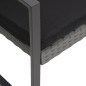 vidaXL Set comedor jardín 3 pzas cojines PP aspecto ratán gris oscuro vidaXL Set comedor jardín 3 pzas cojines PP aspecto ratán gris oscuro