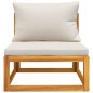 vidaXL Set de muebles para jardín 3 piezas con cojines madera acacia vidaXL Set de muebles para jardín 3 piezas con cojines madera acacia
