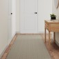vidaXL Alfombra de pasillo con aspecto de sisal plateada 80x400 cm vidaXL Alfombra de pasillo con aspecto de sisal plateada 80x400 cm