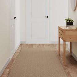 vidaXL Alfombra de pasillo con aspecto de sisal color arena 80x400 cm
