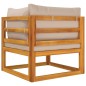 vidaXL Sofás de jardín 2 pzas con cojines madera maciza acacia vidaXL Sofás de jardín 2 pzas con cojines madera maciza acacia