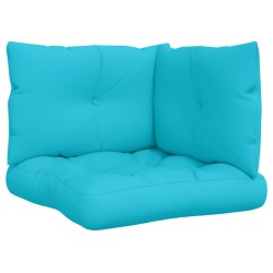 vidaXL Cojines para palés 3 piezas tela Oxford turquesa