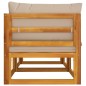 vidaXL Sofás modulares esquina 2 uds madera acacia cojines gris taupé vidaXL Sofás modulares esquina 2 uds madera acacia cojines gris taupé