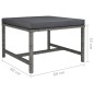 vidaXL Set de sofás de jardín 3 piezas y cojines ratán sintético gris vidaXL Set de sofás de jardín 3 piezas y cojines ratán sintético gris