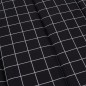 vidaXL Cojín de tumbona tela Oxford a cuadros negro vidaXL Cojín de tumbona tela Oxford a cuadros negro