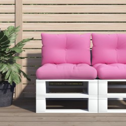 vidaXL Cojines para palés 2 unidades tela Oxford rosa