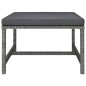 vidaXL Set de muebles de jardín 4 pzas y cojines ratán sintético gris vidaXL Set de muebles de jardín 4 pzas y cojines ratán sintético gris