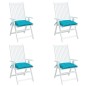 vidaXL Cojines de silla 4 uds tela Oxford turquesa 50x50x7 cm vidaXL Cojines de silla 4 uds tela Oxford turquesa 50x50x7 cm