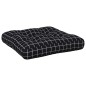 vidaXL Cojín para palés tela Oxford a cuadros negro 60x61,5x10 cm vidaXL Cojín para palés tela Oxford a cuadros negro 60x61,5x10 cm