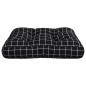 vidaXL Cojín para palés tela Oxford a cuadros negro 60x61,5x10 cm vidaXL Cojín para palés tela Oxford a cuadros negro 60x61,5x10 cm