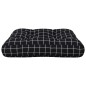 vidaXL Cojín para palés tela Oxford a cuadros negro 60x61,5x10 cm vidaXL Cojín para palés tela Oxford a cuadros negro 60x61,5x10 cm