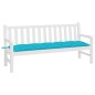 vidaXL Cojín de banco de jardín tela Oxford turquesa 180x50x7 cm