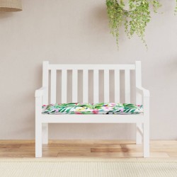 vidaXL Cojín para banco de jardín tela multicolor 110x50x7 cm