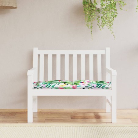 vidaXL Cojín para banco de jardín tela multicolor 110x50x7 cm