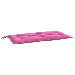 vidaXL Cojín de banco de jardín tela Oxford rosa 100x50x7 cm
