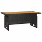 vidaXL Set de muebles de jardín 2 pzas y cojines ratán sintético negro