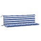 vidaXL Cojines banco de jardín 2 uds tela Oxford azul y blanco a rayas vidaXL Cojines banco de jardín 2 uds tela Oxford azul y blanco a rayas