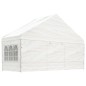 vidaXL Cenador con techo polietileno blanco 5,88x2,23x3,75 m vidaXL Cenador con techo polietileno blanco 5,88x2,23x3,75 m