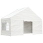 vidaXL Cenador con techo polietileno blanco 5,88x2,23x3,75 m vidaXL Cenador con techo polietileno blanco 5,88x2,23x3,75 m