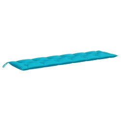vidaXL Cojín para banco de jardín tela turquesa 200x50x7 cm