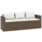 vidaXL Set muebles de jardín ratán sintético marrón vidaXL Set muebles de jardín ratán sintético marrón