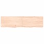 vidaXL Estante de pared madera maciza roble sin tratar 120x30x(2-6) cm vidaXL Estante de pared madera maciza roble sin tratar 120x30x(2-6) cm