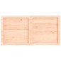 vidaXL Estante de pared madera maciza roble sin tratar 120x60x(2-4) cm vidaXL Estante de pared madera maciza roble sin tratar 120x60x(2-4) cm