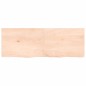 vidaXL Estante de pared madera maciza roble sin tratar 140x50x(2-4) cm