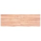 vidaXL Estante pared madera roble tratada marrón claro 160x50x(2-6) cm
