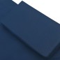 vidaXL Tumbona de jardín con toldo y cojines azul