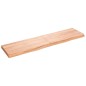 vidaXL Estante pared madera roble tratada marrón claro 160x40x(2-6) cm vidaXL Estante pared madera roble tratada marrón claro 160x40x(2-6) cm