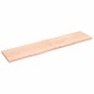 vidaXL Estante de pared madera maciza roble sin tratar 220x50x(2-4) cm vidaXL Estante de pared madera maciza roble sin tratar 220x50x(2-4) cm