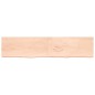 vidaXL Estante de pared madera maciza roble sin tratar 220x50x(2-4) cm vidaXL Estante de pared madera maciza roble sin tratar 220x50x(2-4) cm