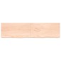 vidaXL Estante de pared madera maciza roble sin tratar 200x50x(2-6) cm vidaXL Estante de pared madera maciza roble sin tratar 200x50x(2-6) cm