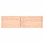 vidaXL Estante de pared madera maciza roble sin tratar 200x50x(2-6) cm vidaXL Estante de pared madera maciza roble sin tratar 200x50x(2-6) cm