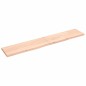 vidaXL Estante de pared madera maciza roble sin tratar 220x40x(2-4) cm