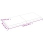 vidaXL Estante de pared madera maciza roble sin tratar 140x60x(2-4) cm vidaXL Estante de pared madera maciza roble sin tratar 140x60x(2-4) cm