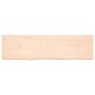 vidaXL Estante de pared madera maciza roble sin tratar 180x50x(2-4) cm vidaXL Estante de pared madera maciza roble sin tratar 180x50x(2-4) cm