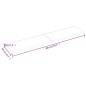 vidaXL Estante pared madera roble tratada marrón claro 200x40x(2-4) cm
