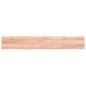 vidaXL Estante pared madera roble tratada marrón claro 200x30x(2-4) cm vidaXL Estante pared madera roble tratada marrón claro 200x30x(2-4) cm