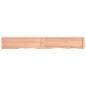 vidaXL Estante pared madera roble tratada marrón claro 200x30x(2-4) cm vidaXL Estante pared madera roble tratada marrón claro 200x30x(2-4) cm