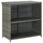 vidaXL Set mesa y sillas de bar jardín 3 piezas ratán sintético gris vidaXL Set mesa y sillas de bar jardín 3 piezas ratán sintético gris