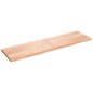 vidaXL Estante pared madera roble tratada marrón claro 220x60x(2-6) cm vidaXL Estante pared madera roble tratada marrón claro 220x60x(2-6) cm