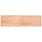 vidaXL Estante pared madera roble tratada marrón claro 220x60x(2-6) cm vidaXL Estante pared madera roble tratada marrón claro 220x60x(2-6) cm