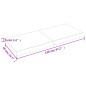 vidaXL Estante pared madera roble tratada marrón oscuro 120x50x(2-6)cm vidaXL Estante pared madera roble tratada marrón oscuro 120x50x(2-6)cm