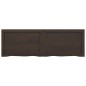 vidaXL Estante pared madera roble tratada marrón oscuro 120x40x(2-6)cm