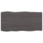 vidaXL Tablero mesa madera tratada borde vivo marrón 80x40x(2-4) cm vidaXL Tablero mesa madera tratada borde vivo marrón 80x40x(2-4) cm