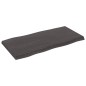 vidaXL Tablero mesa madera tratada borde vivo marrón 80x40x(2-4) cm vidaXL Tablero mesa madera tratada borde vivo marrón 80x40x(2-4) cm