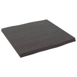 vidaXL Tablero mesa madera tratada roble borde vivo marrón 40x40x2 cm